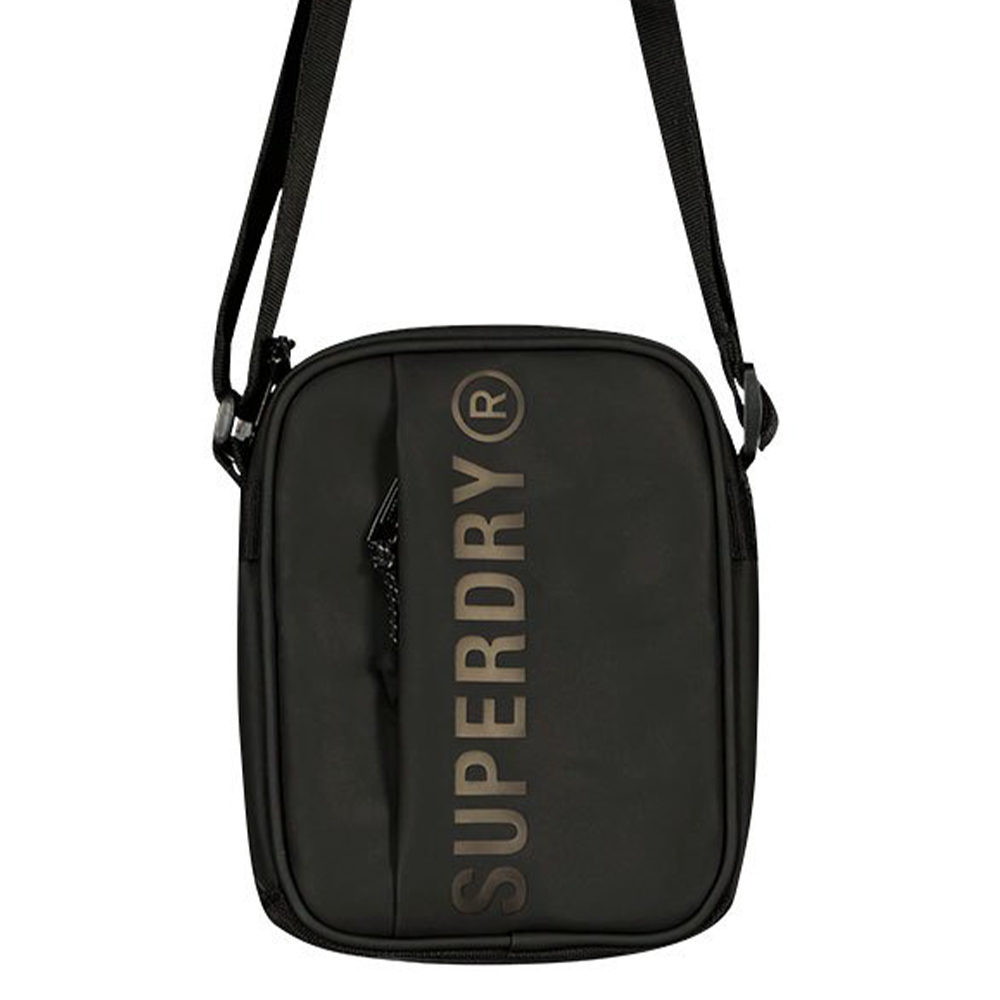 Superdry Tarp Cross Body Bag Black
