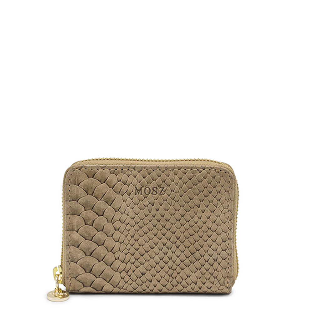 MOSZ Portemonnee Sophie Jungle Taupe Shiny Light Gold