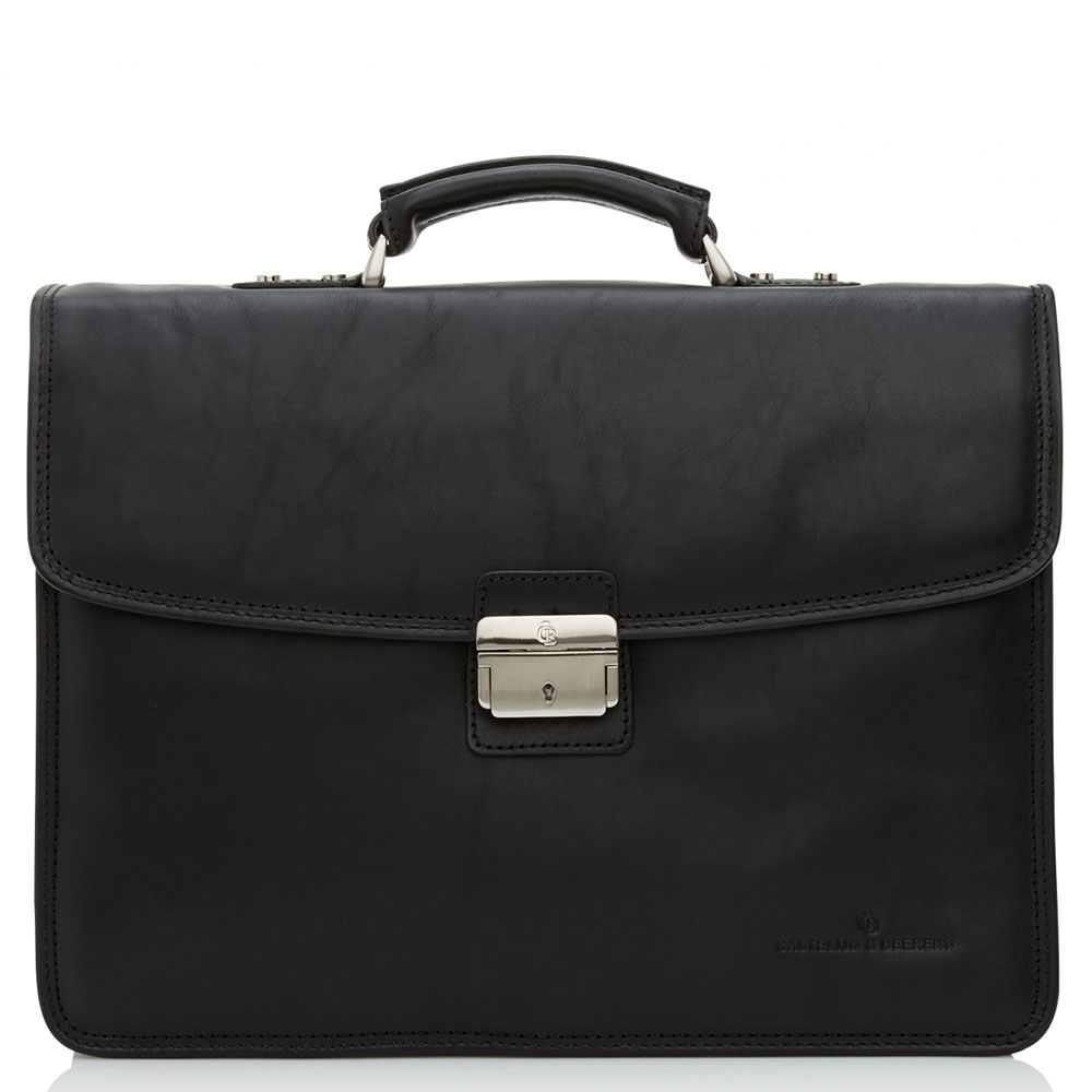 Castelijn & Beerens Verona Aktetas 13.3 Zwart - Laptop schoudertassen