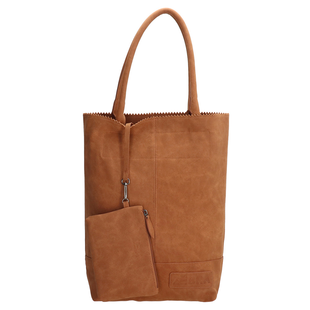 Zebra Trends Shopper Natural Bag Camel